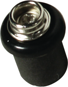 Ανταλλακτικό Ορθοστάτη Nylon, Κορυφή Εξ.: Ø16 mm με Inox Μπουτόν – Μαύρο